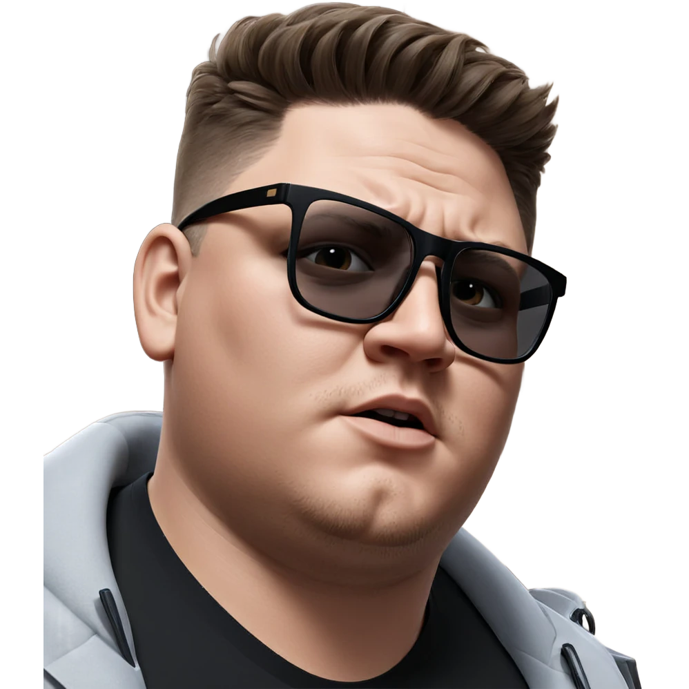 stylish solo male portrait emoji