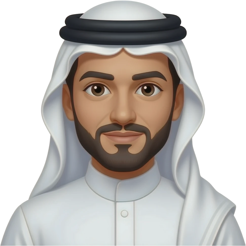 Kuwait man wearing traditional clothes emoji