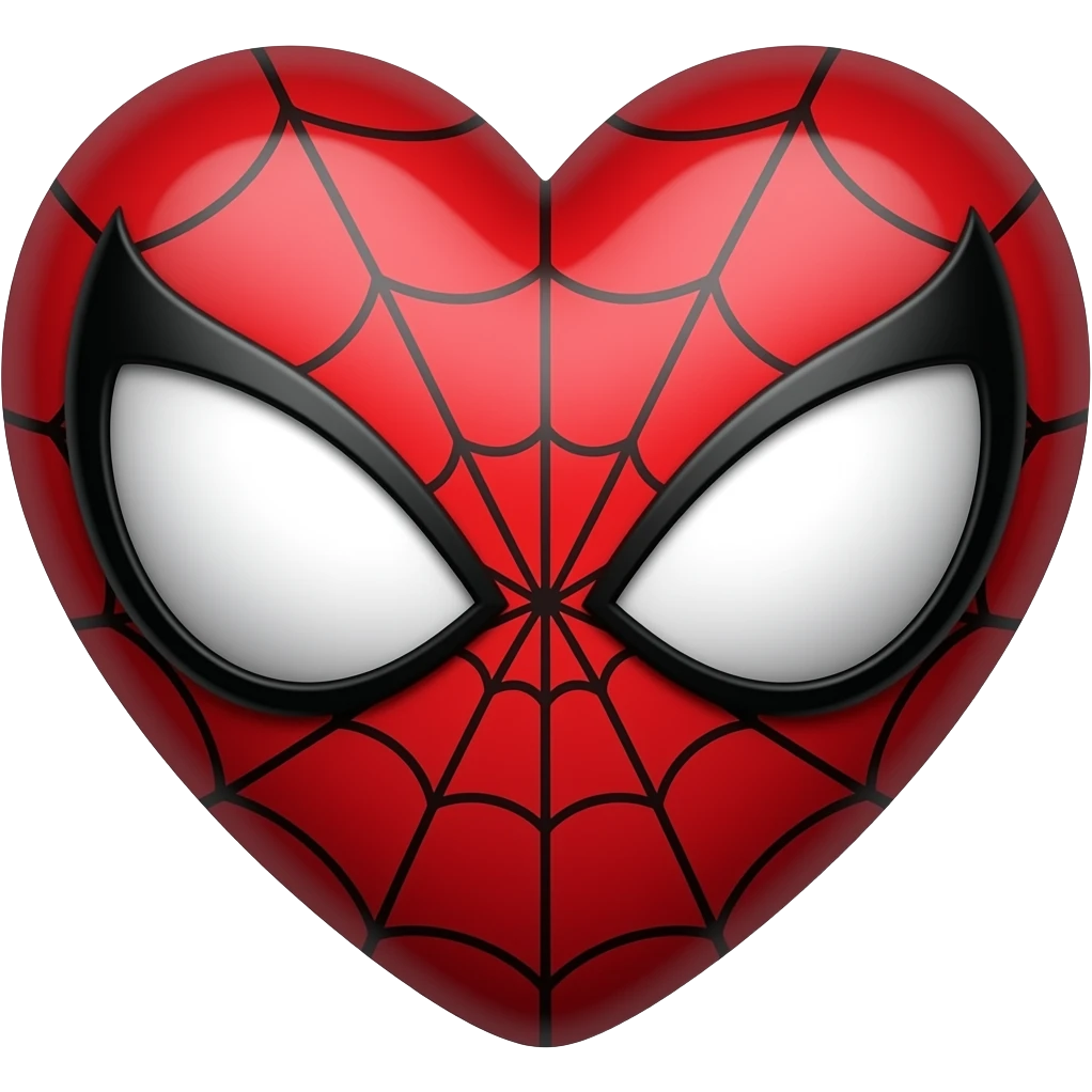 heart spiderman emoji