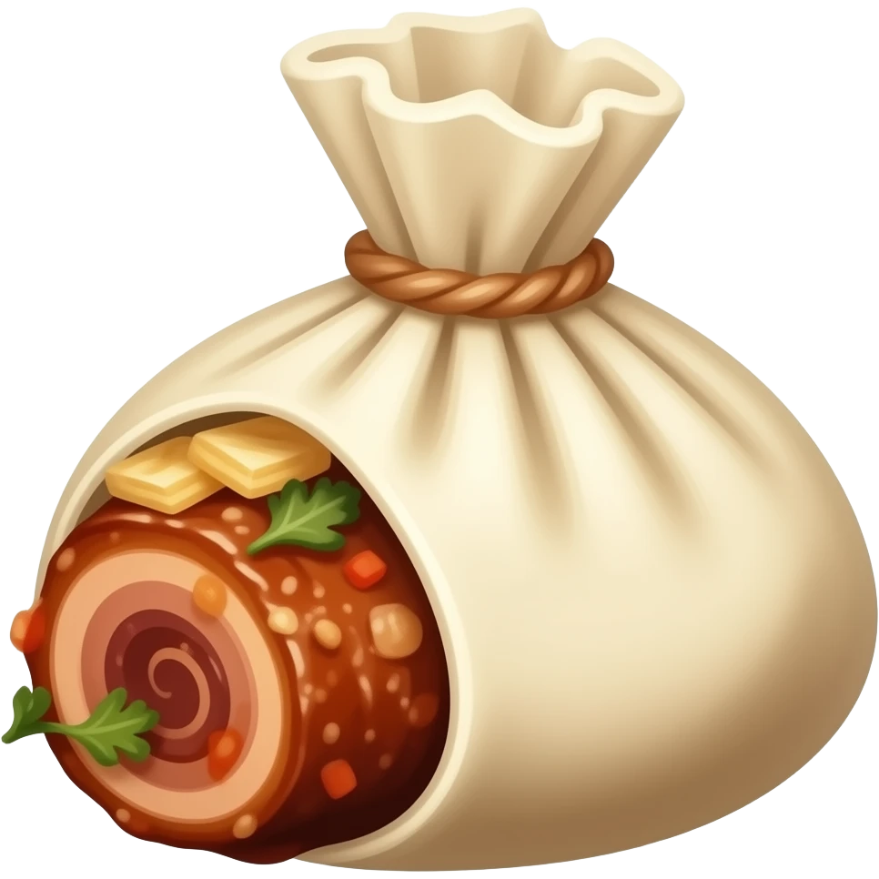 korean pork food bossam with kimchi emoji