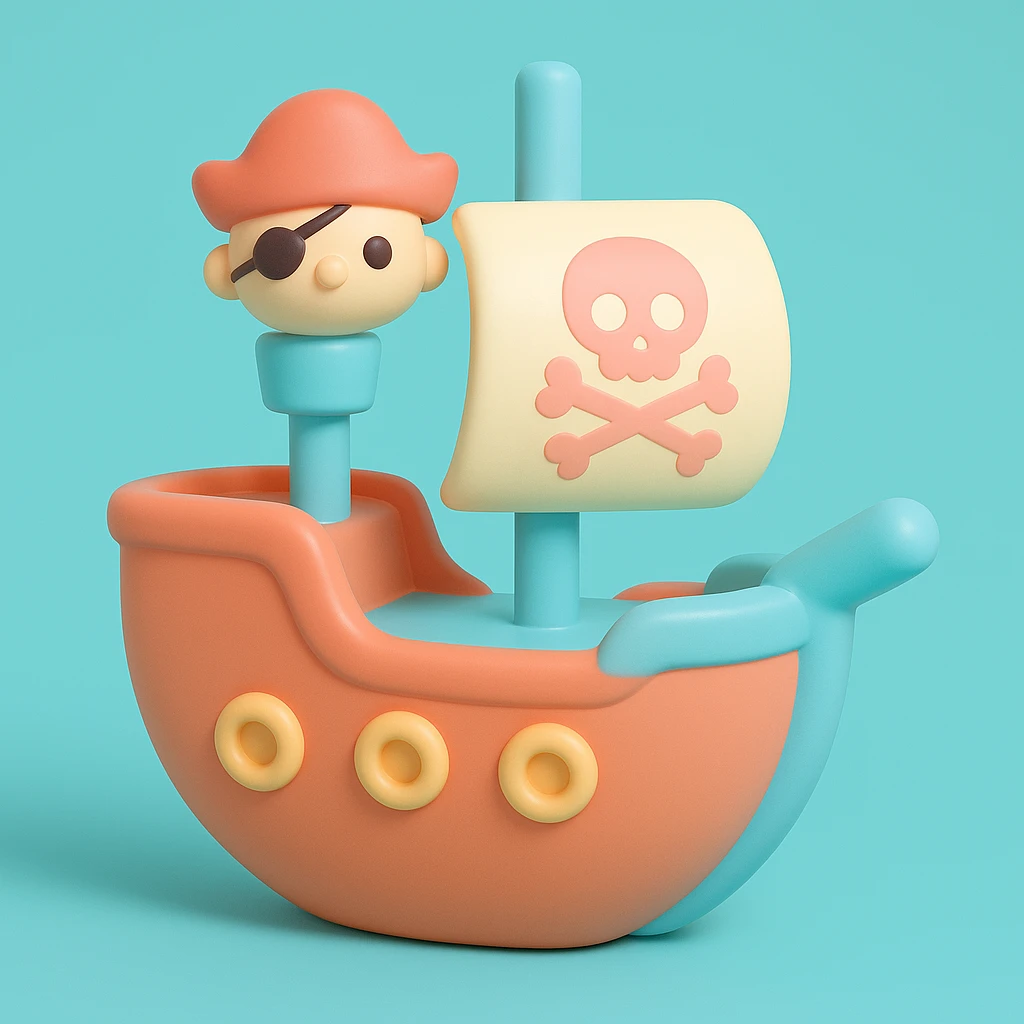 pirate ship emoji