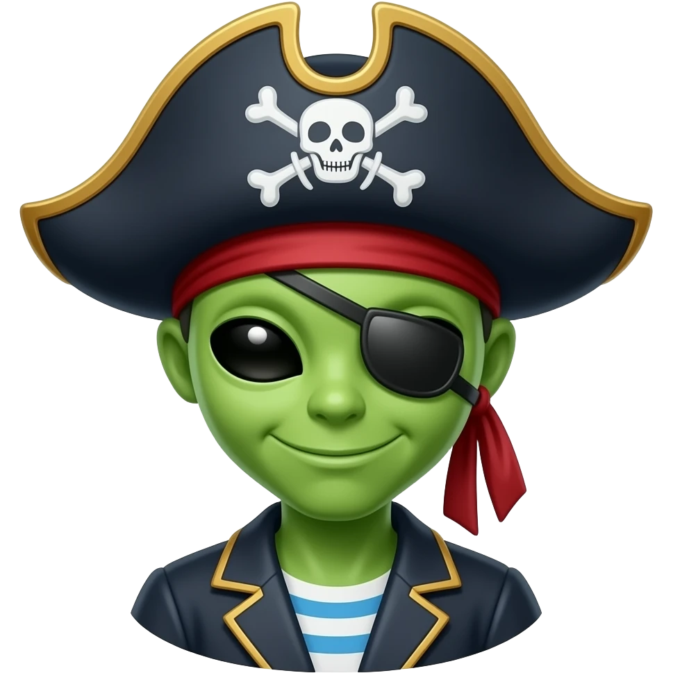 alien pirate emoji