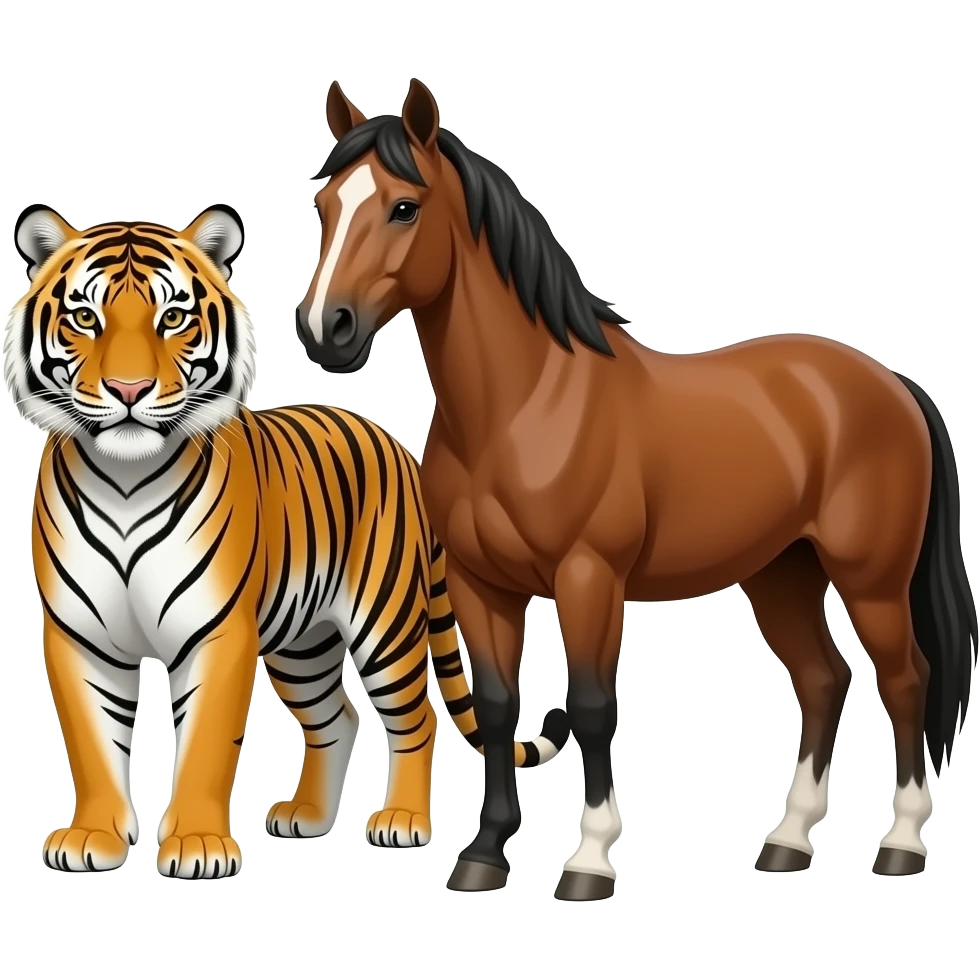tiger horse emoji