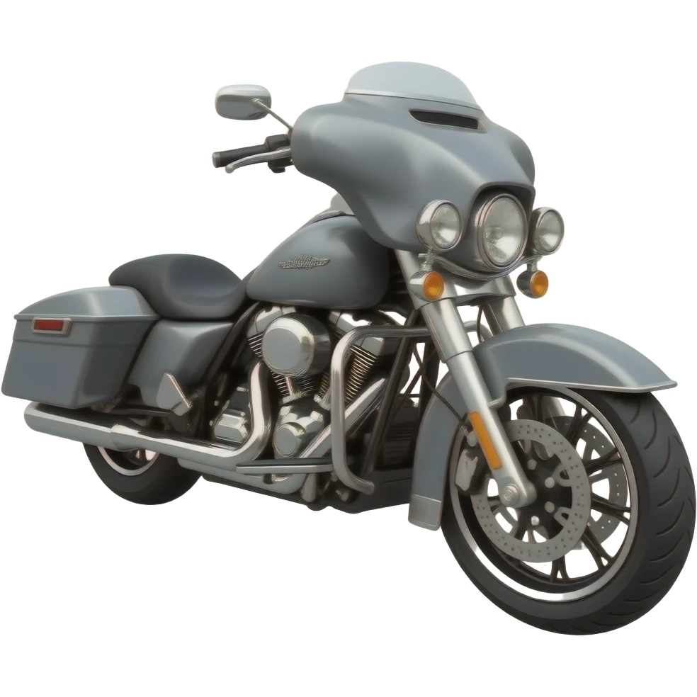 Harley Road King Special industrial grey emoji
