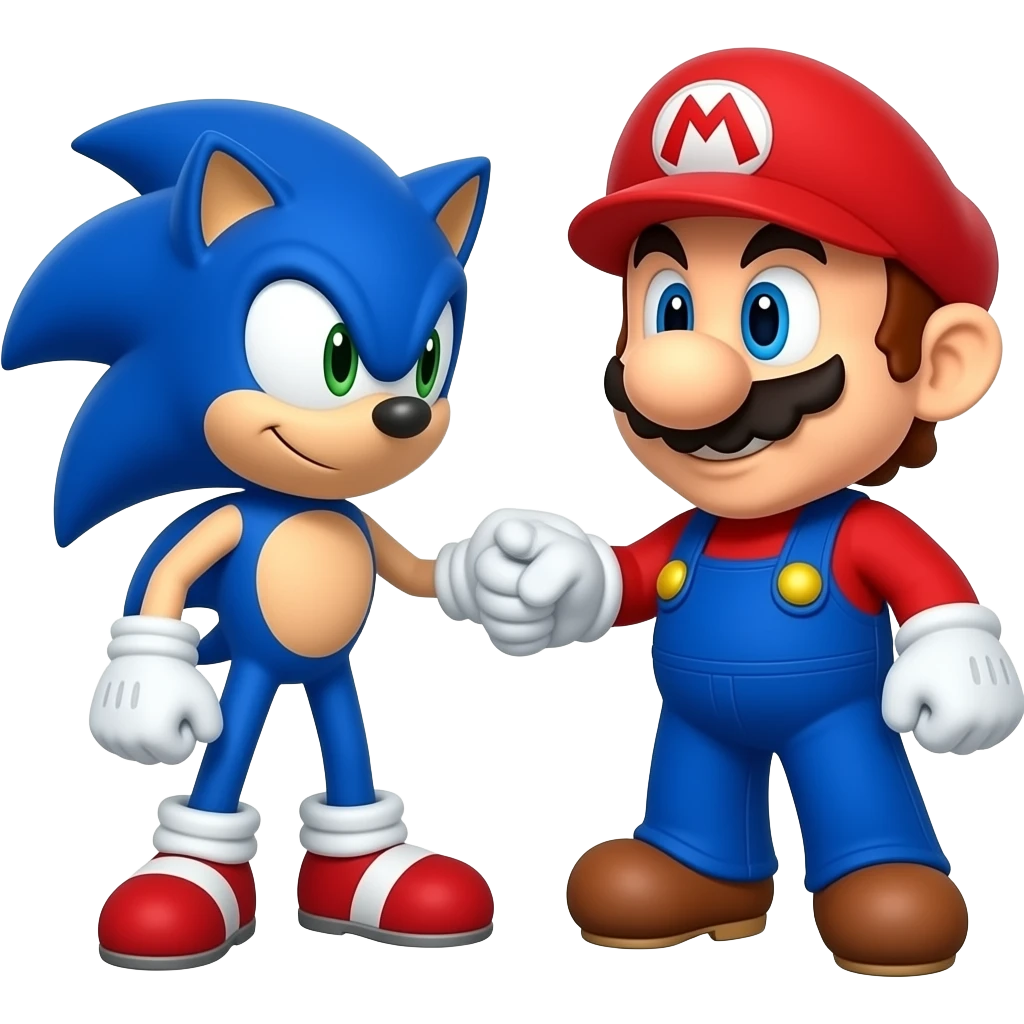 Sonic Versus Mario emoji