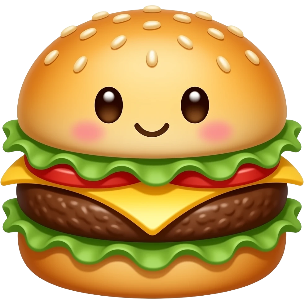 Cotton candy cheeseburger :3 emoji