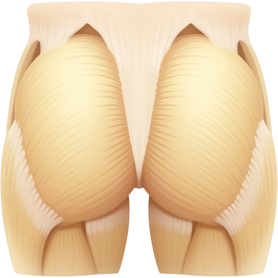 Calves seen from the back of the leg, yellow without much detail. emoji