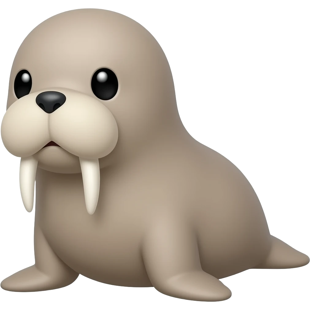 Walrus cute emoji