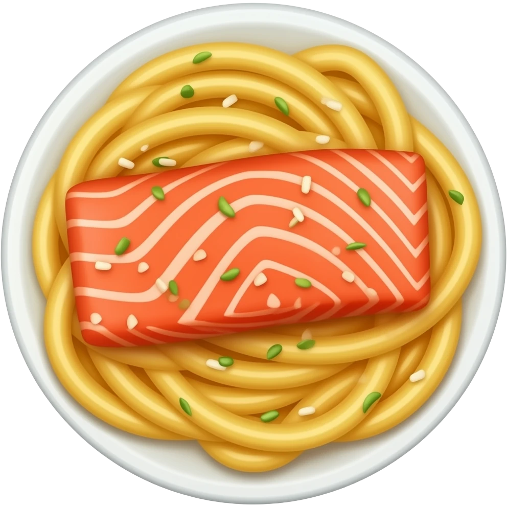 Pasta with salmone emoji