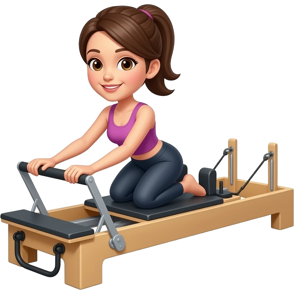 woman on pilates reformer emoji