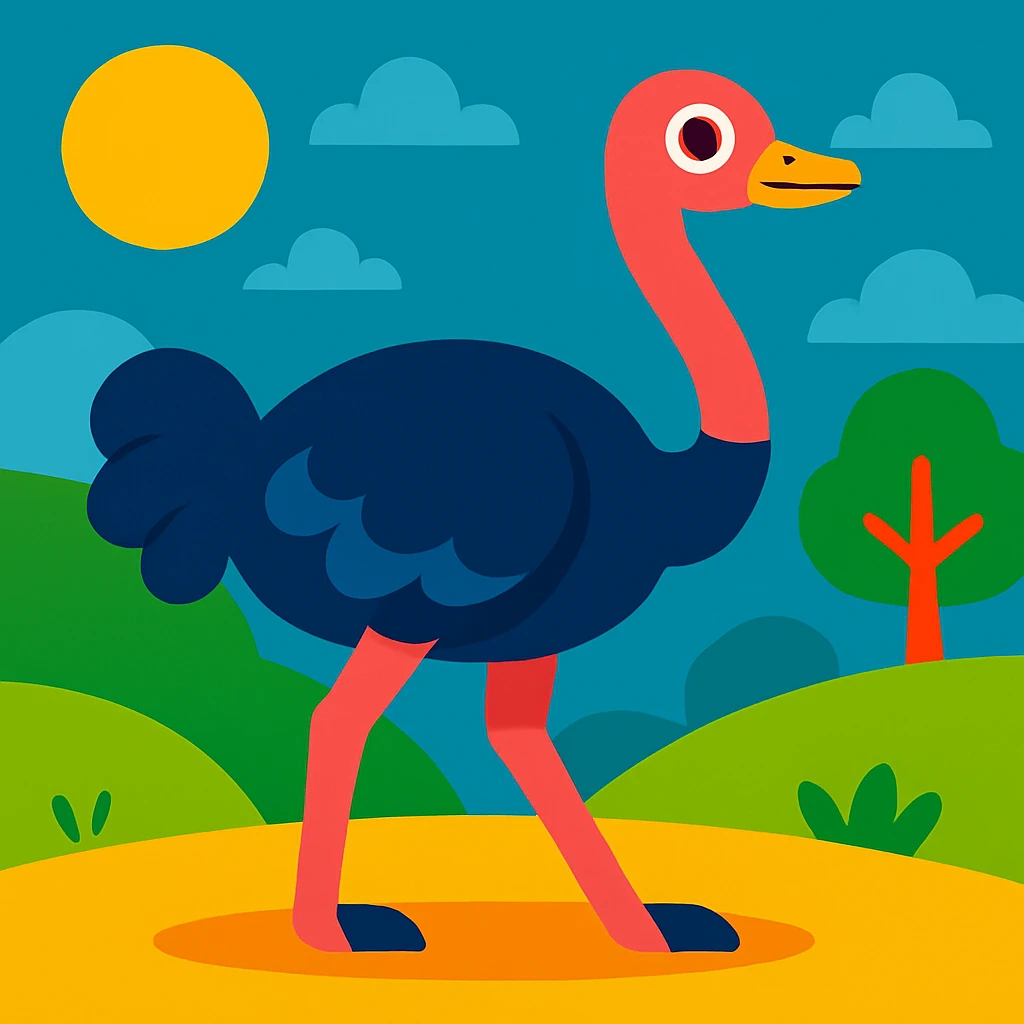 Ostrich emoji