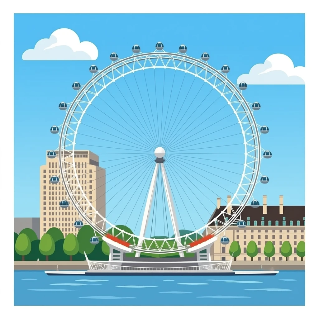London Eye Standing alone elegant emoji emoji