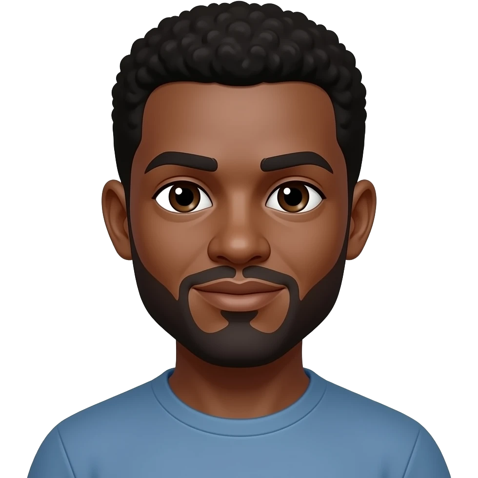 A black man emoji