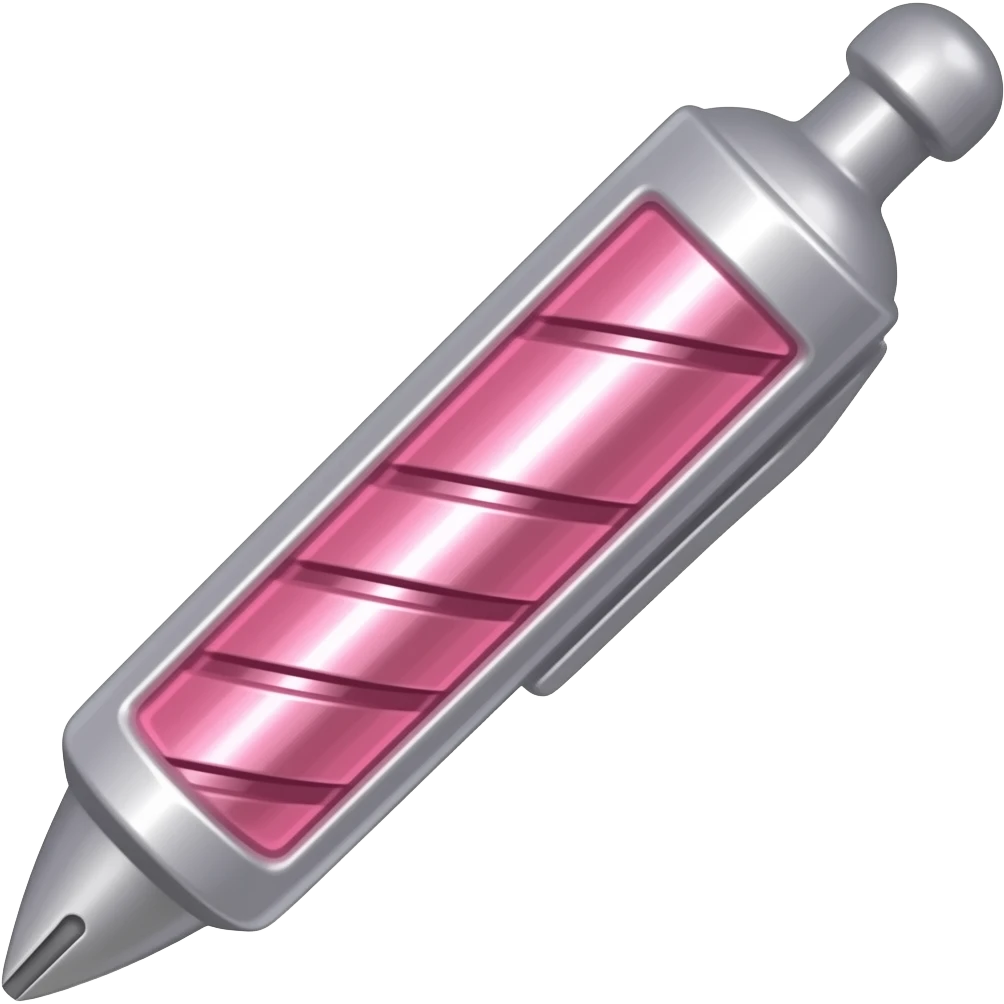 MAQUINA ROTATIVA THUNDERLORD rosado que parece un boligrafo emoji