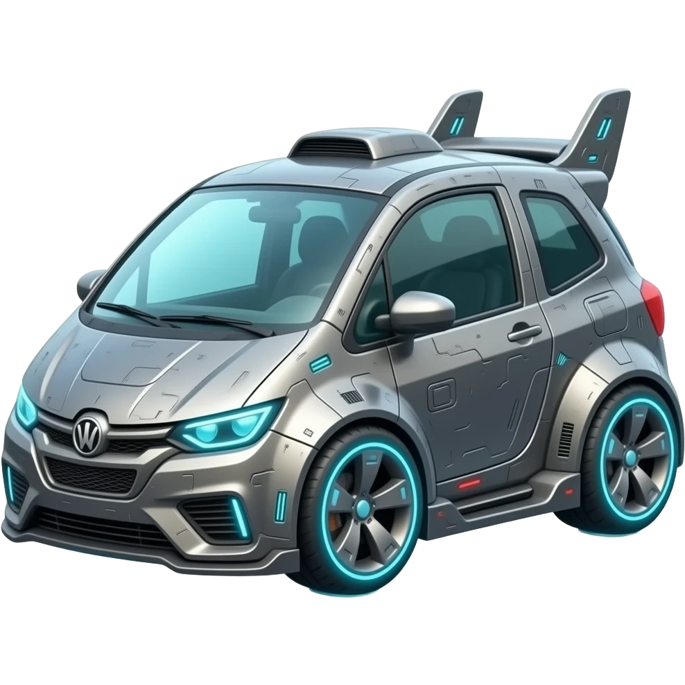 cyberpunk futuristic hovering car emoji