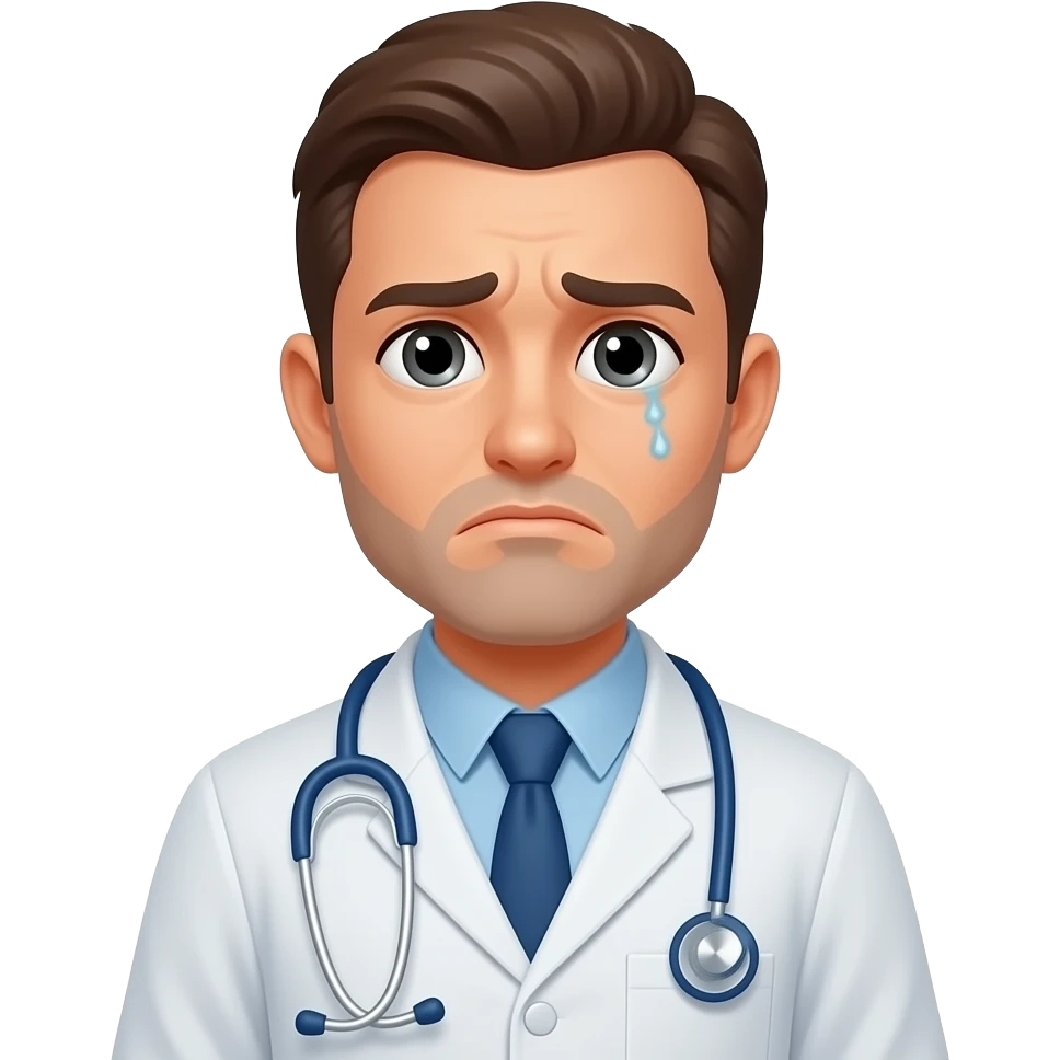 stressed man vet emoji