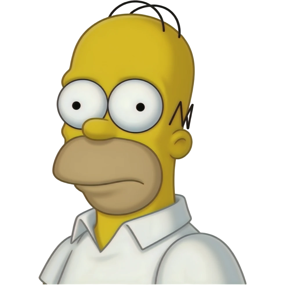 homer fear emoji
