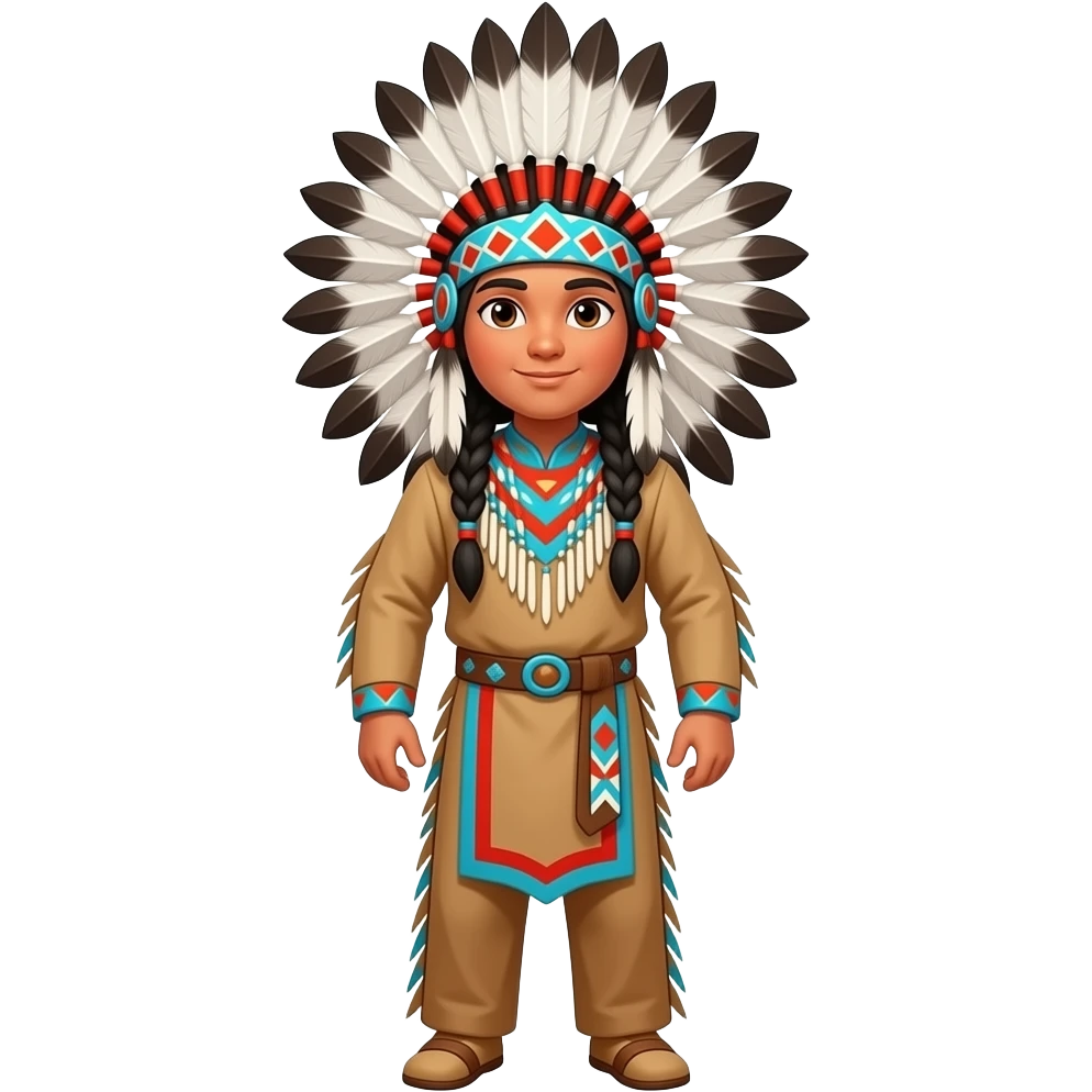 vibrant native american pow wow emoji