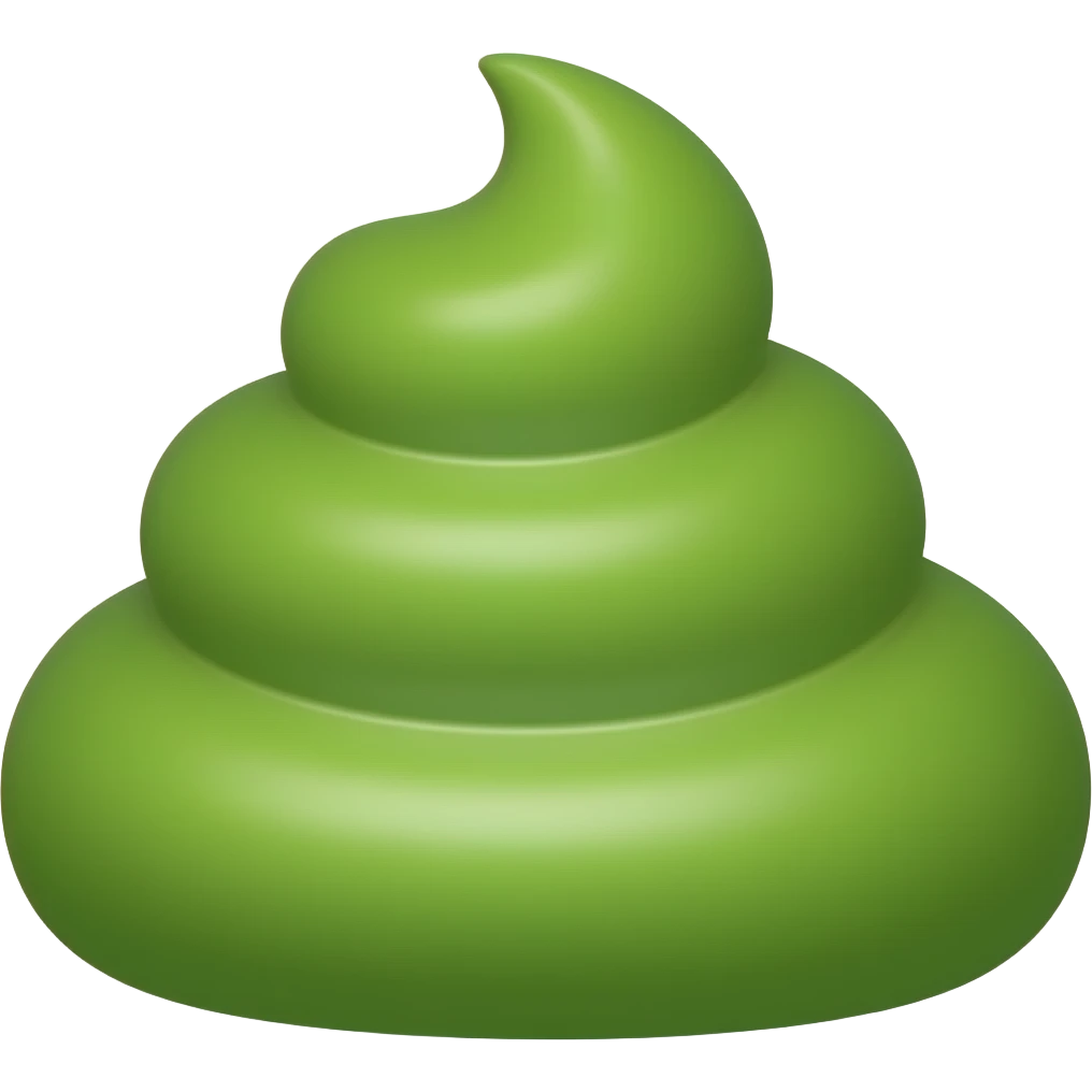 Green poop emoji