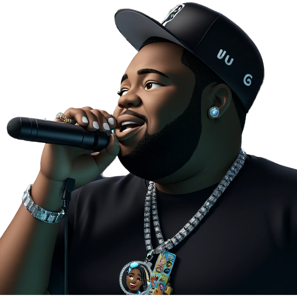 boy with microphone and jewelry emoji