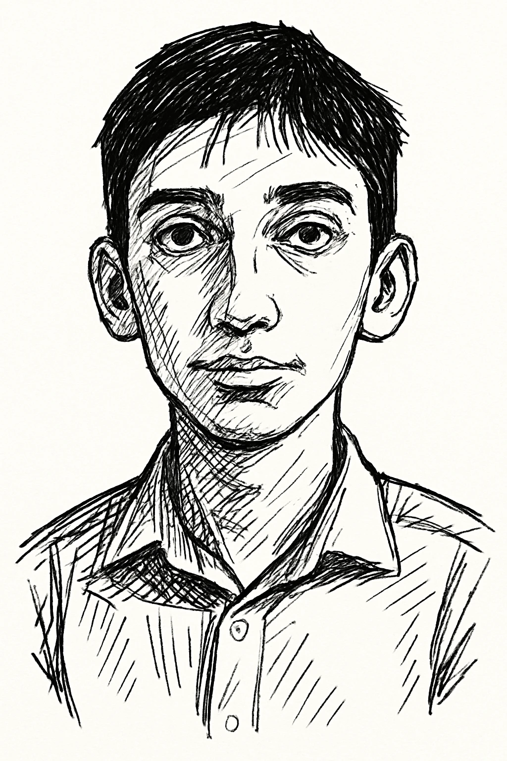 Pavel Durov in black doodle style emoji