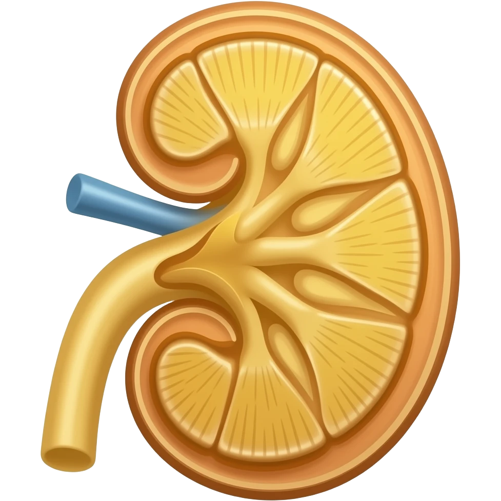 yellow kidney anatomy emoji