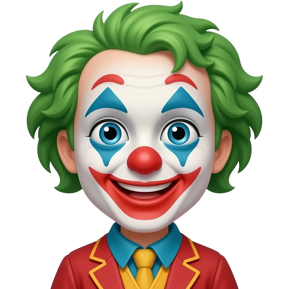 child clown silly face emoji
