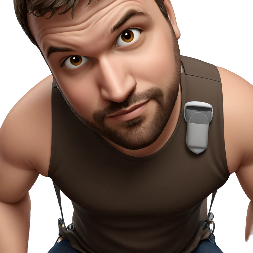 brown haired man portrait emoji