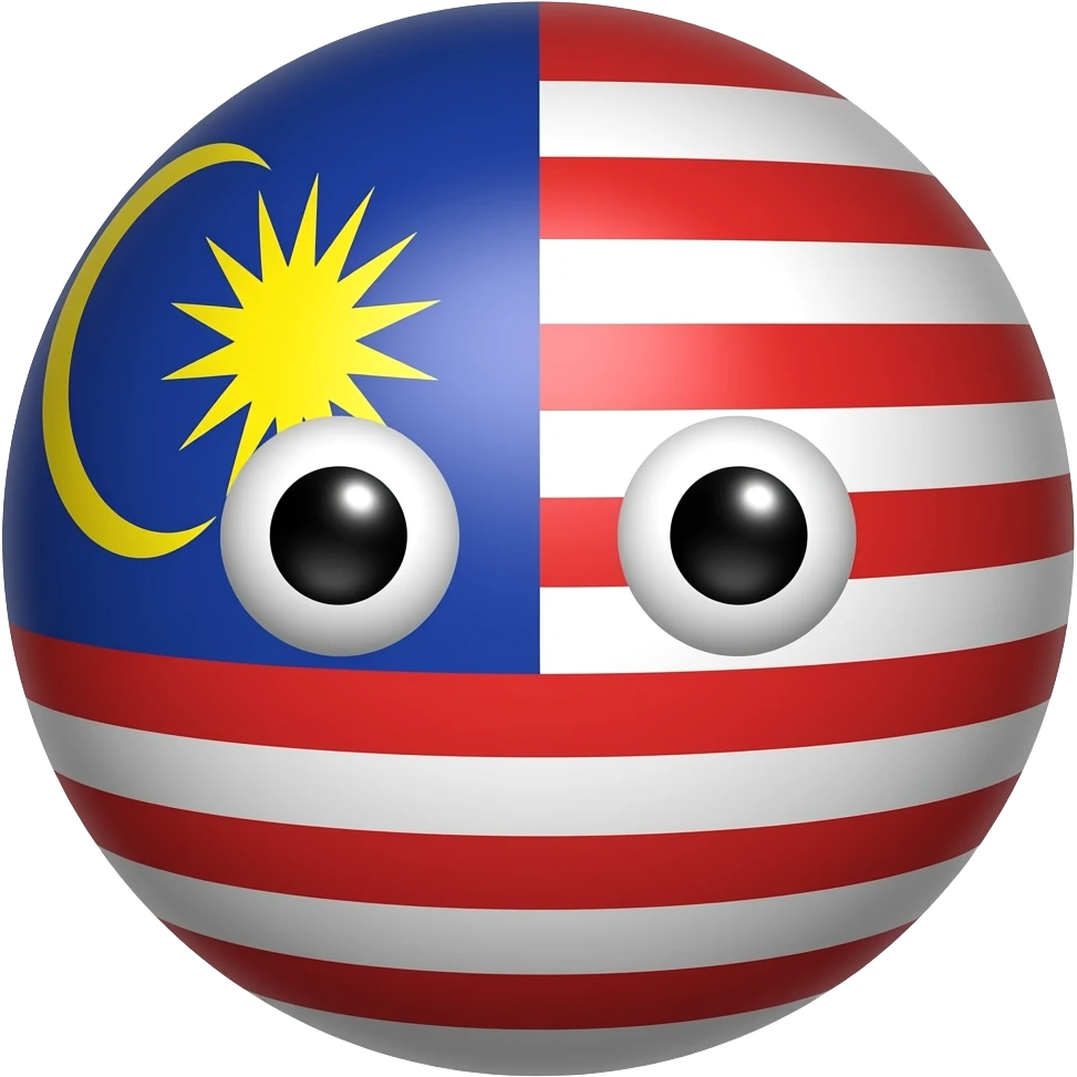 malaysia countryball with white eyes emoji