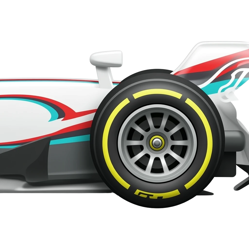 Formula 1 de costado, imagen completa emoji