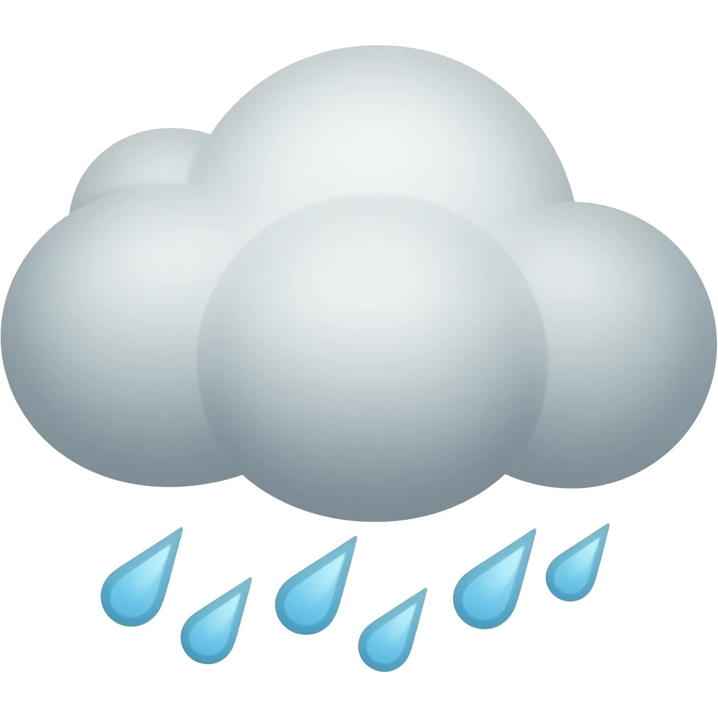 Cloud with Rain emoji