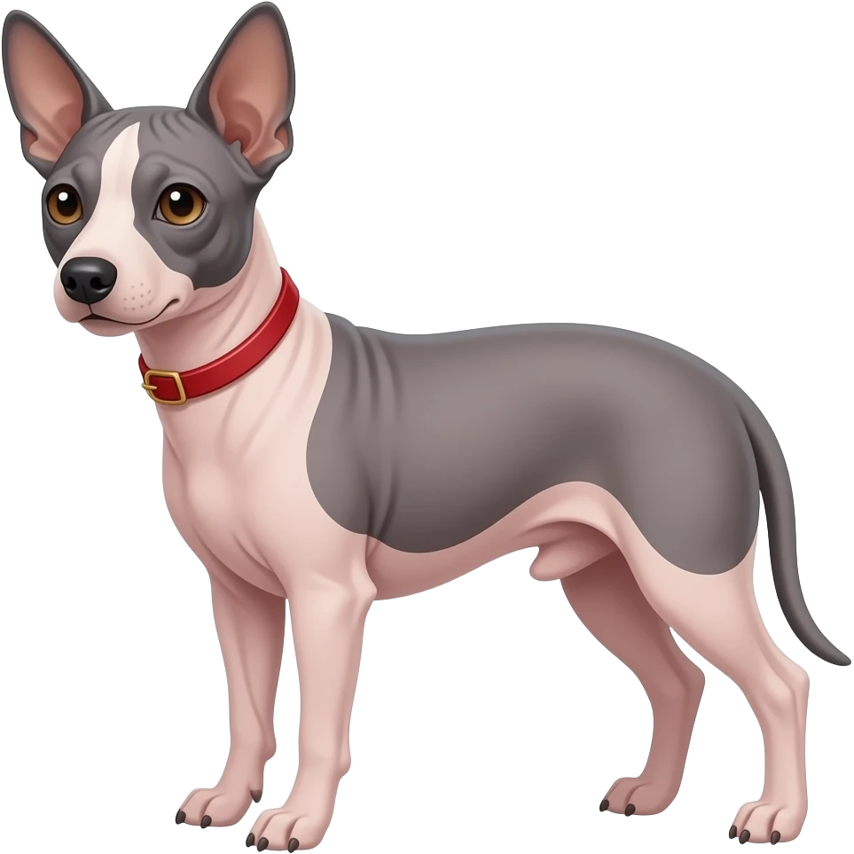 Hairless xolo dog emoji