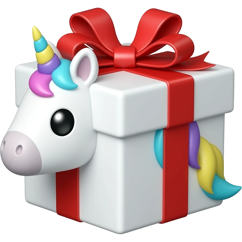 unicorn gift emoji