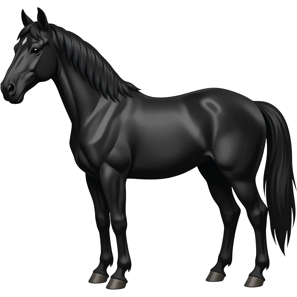 Black horse emoji