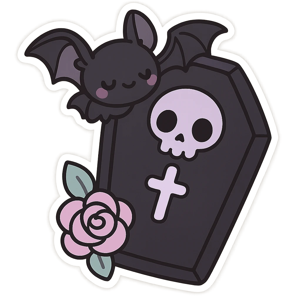 pastel goth black object emoji
