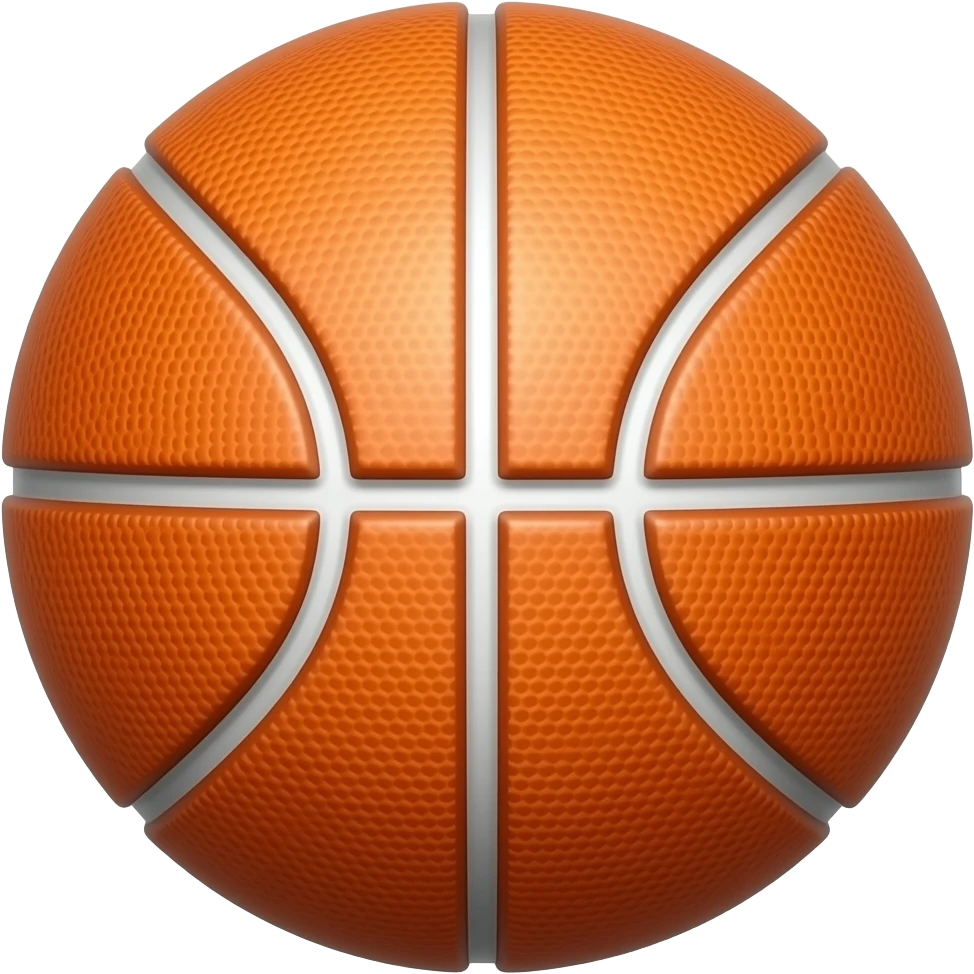 Basketball emoji just make all the orange white emoji