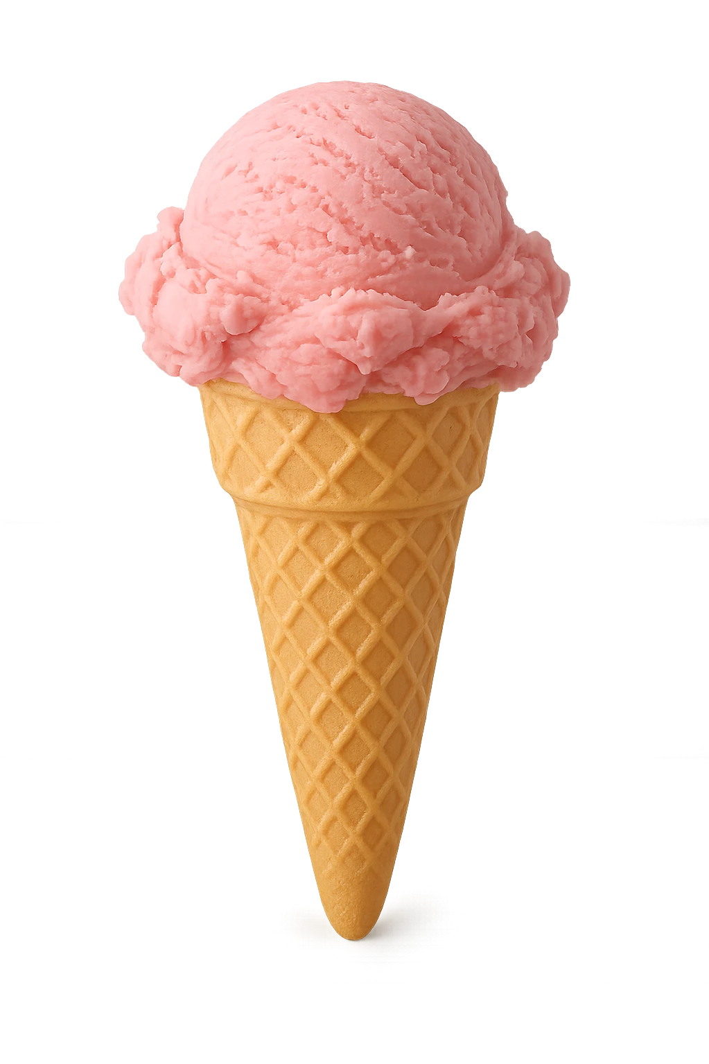 pink ice cream cone emoji