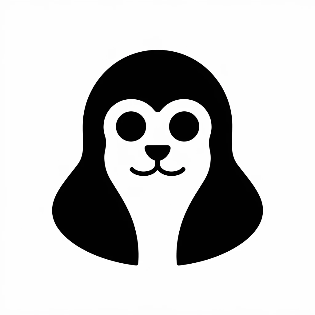 Gnu icon black silhouette emoji