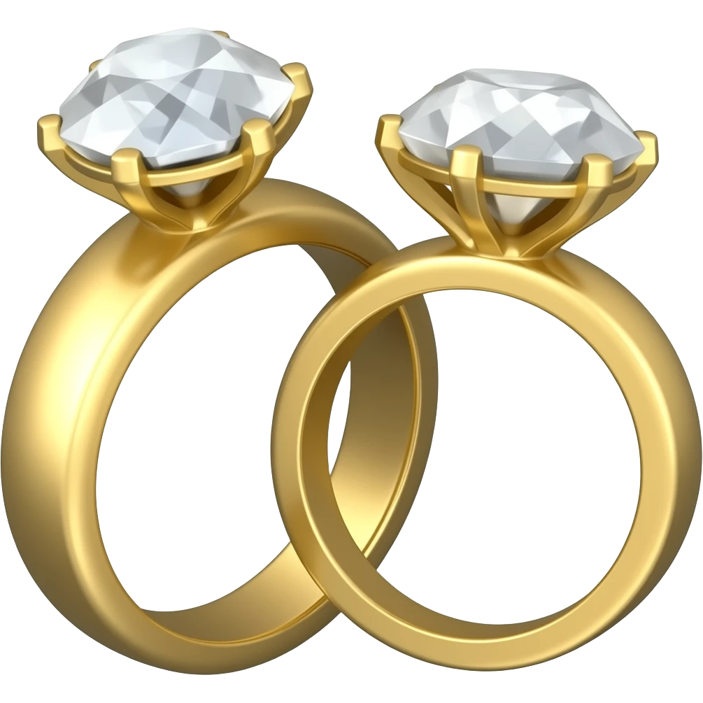 Engagement two rings emoji