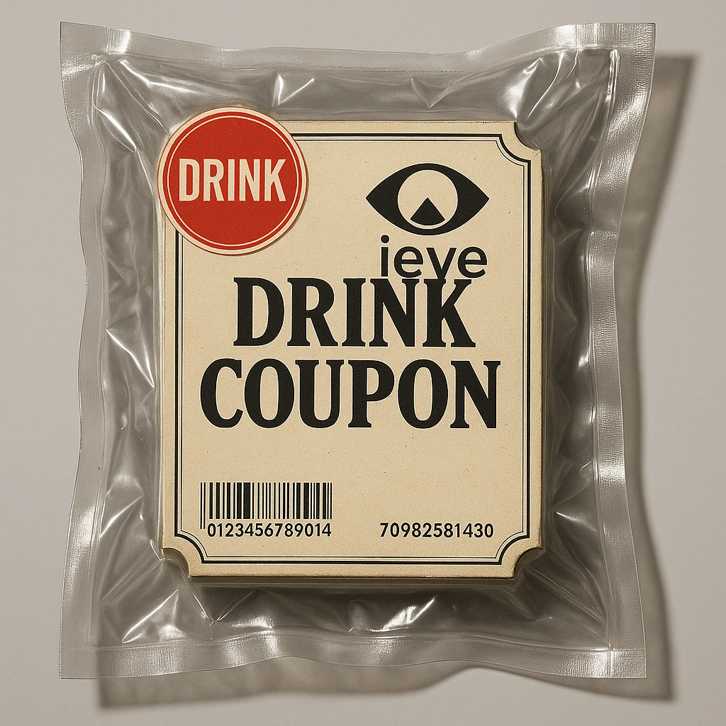 Add the logotype to the coupon. Keep the background. Make it look like a coupon. emoji