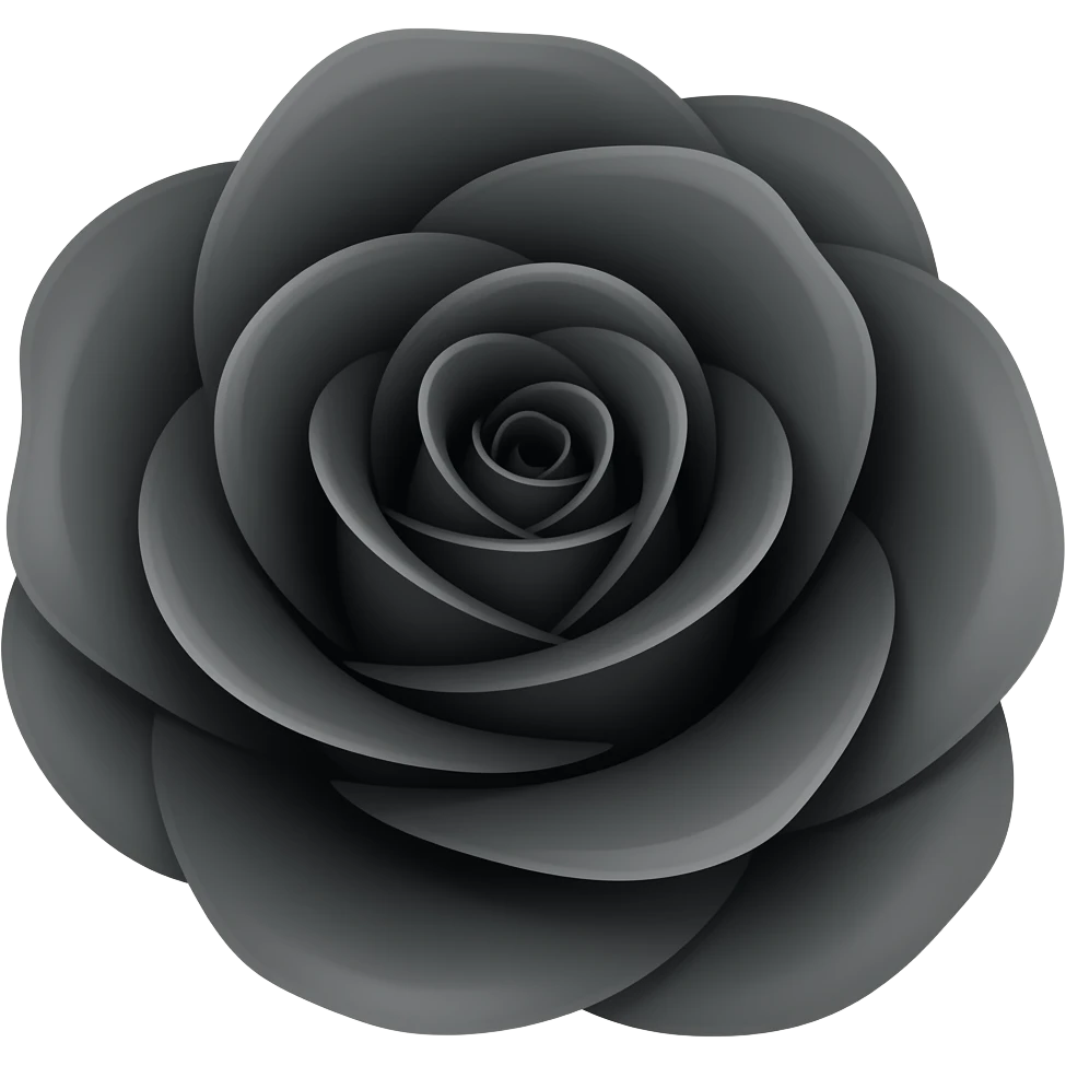 Black rose emoji