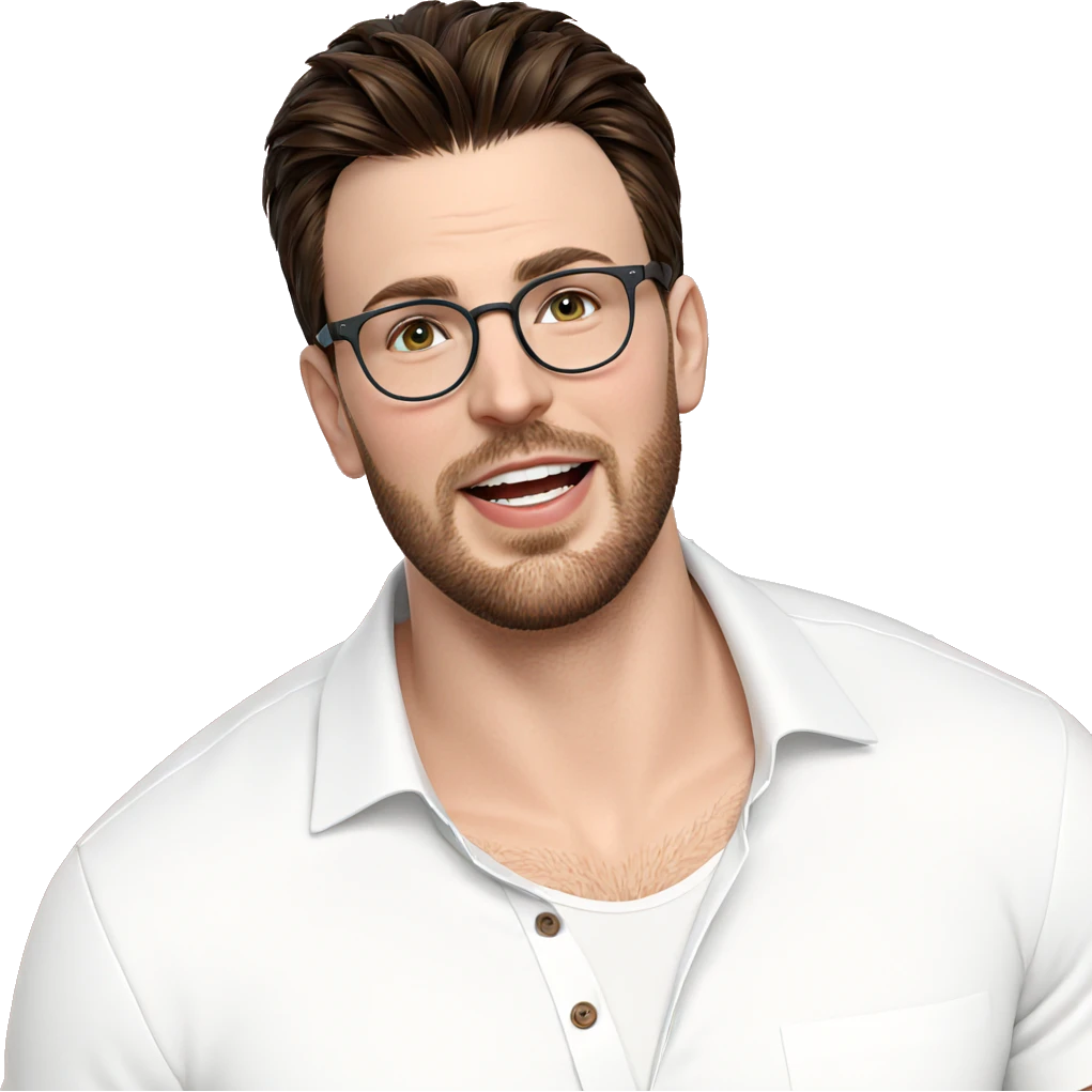 smiling boy in white shirt emoji