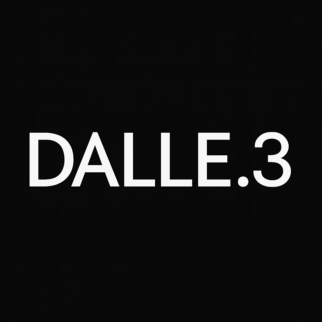 make the logo of "DALLE.3" black background  emoji
