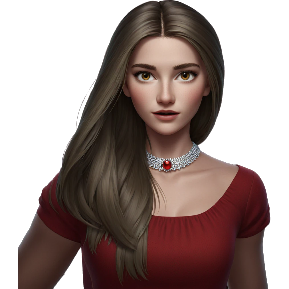 girl in red dress emoji