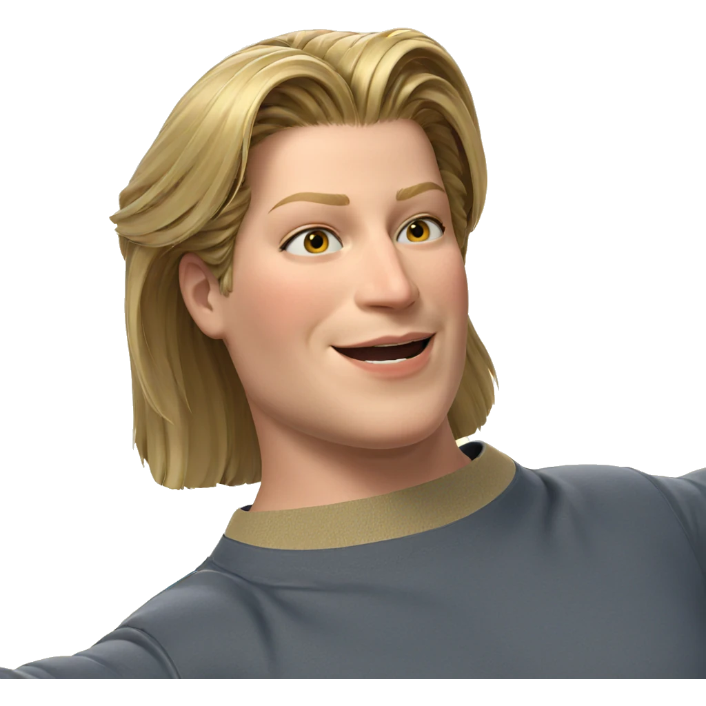 smiling girl with blonde hair emoji