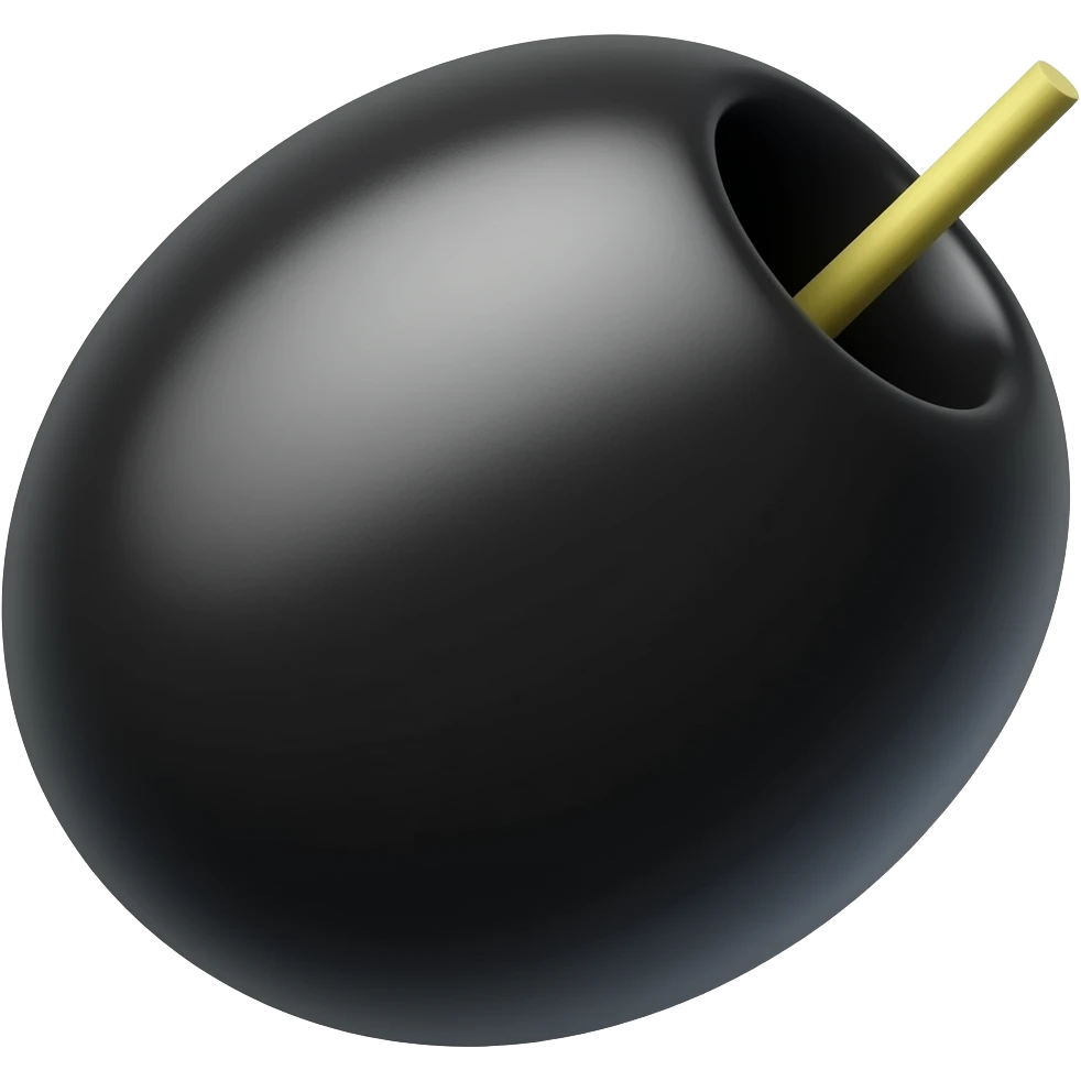 olive but black emoji