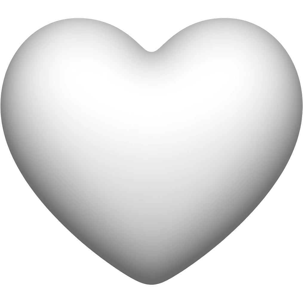 Make a white heart emoji