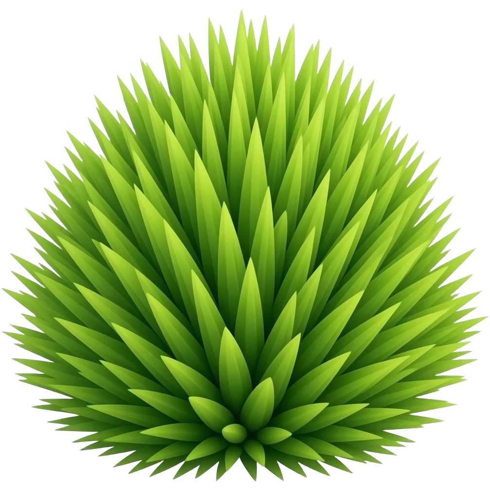 3D tuft of moss emoji