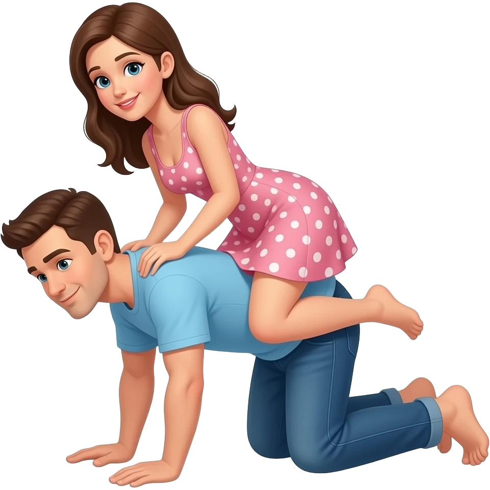 Women straddles man as he is on his his back.  Her legs on ground Straddle him emoji