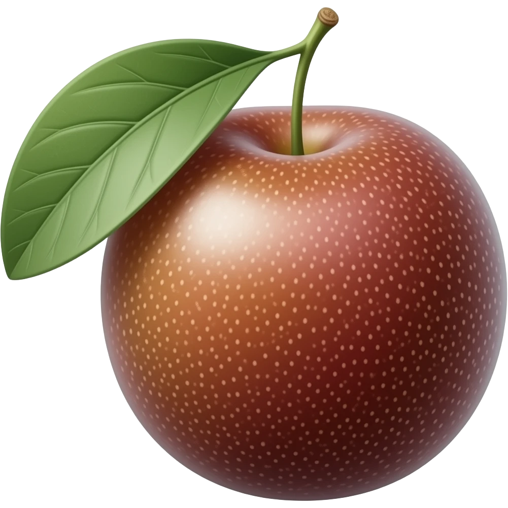 Brazil plum fruit emoji